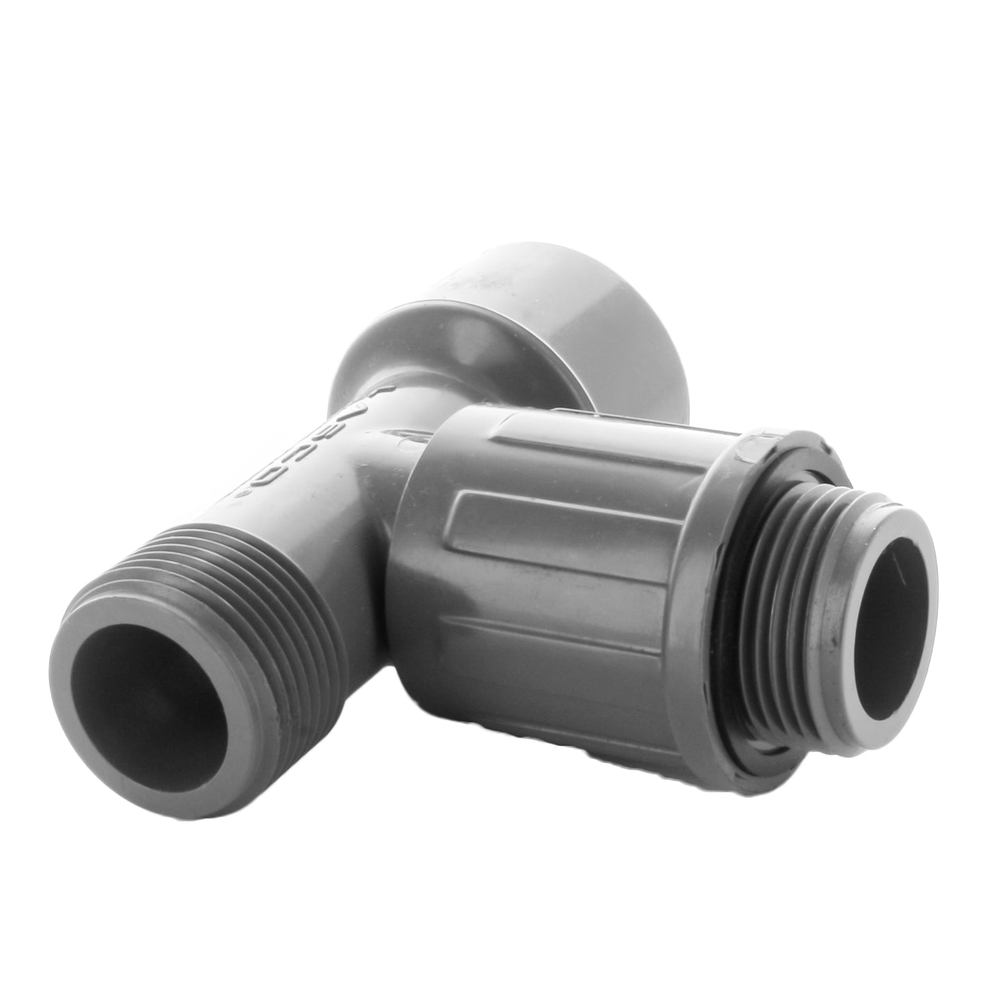 1 in. PVC Manifold Tee — Slip x Telescoping x MIPT (1304-010)