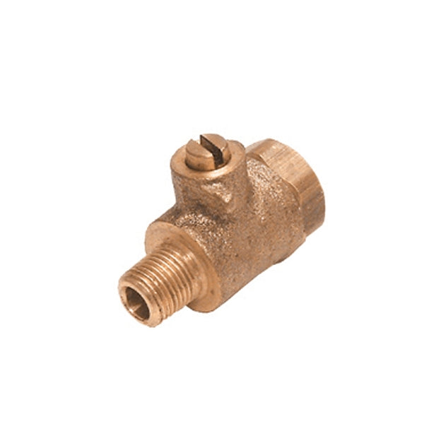 Wilkins 14-860XL 1/4" Ball Test Cock, MNPT x FNPT, Lead-Free