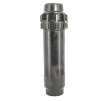 Close-up of K-Rain ProSport 14003 triple-nozzle configuration and top arc-set mechanism, stainless riser and nozzle color-coding visible