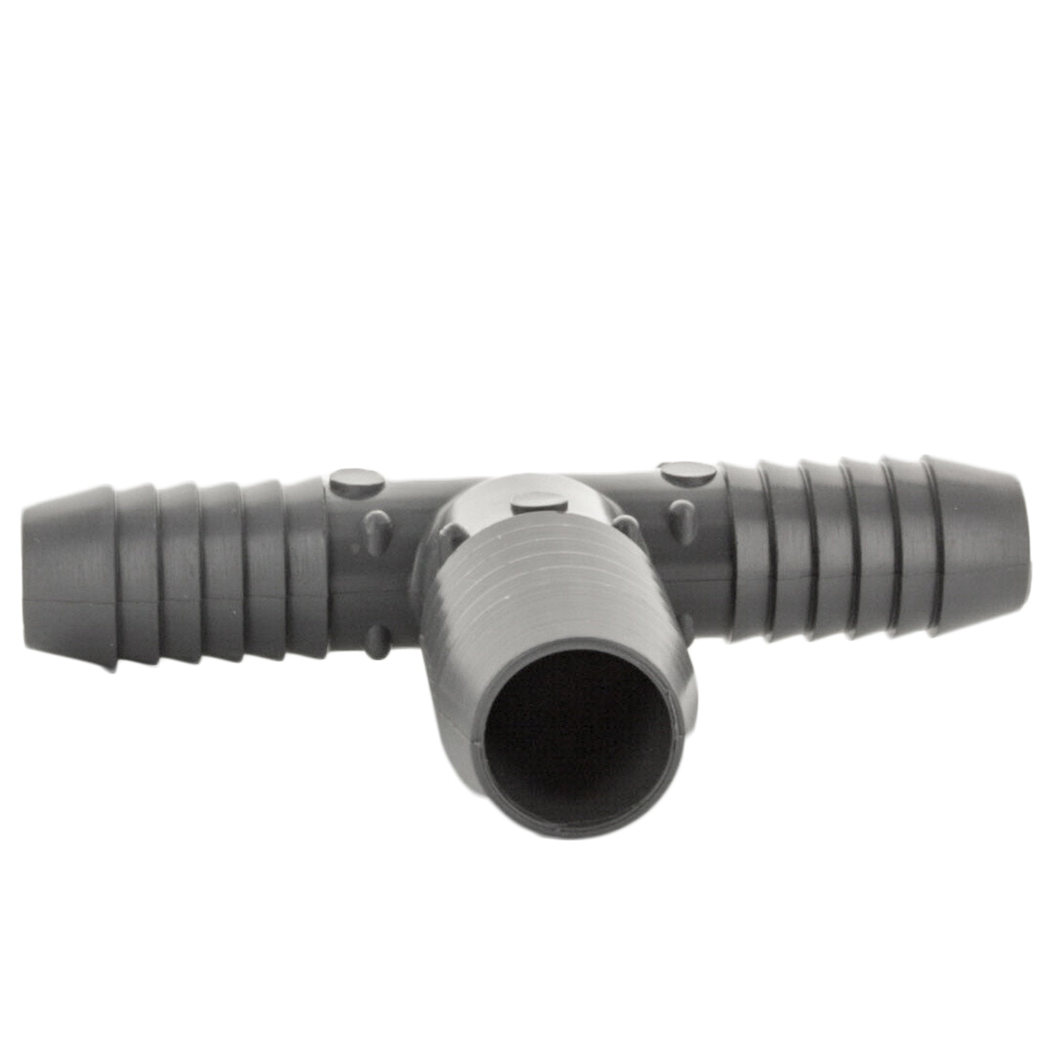 PVC Insert Reducing Tee 3/4" x 3/4" x 1" (Barbed Bullhead)