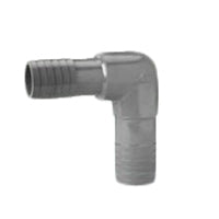 LASCO 1406-131 PVC 90-degree reducing elbow, 1 inch to 3/4 inch insert x insert fitting used for polyethylene irrigation pipe, gray PVC finish