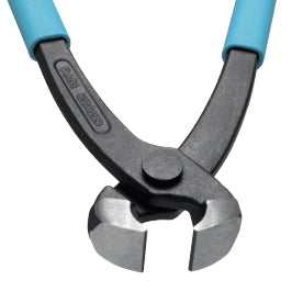 Front view of Oetiker HIP 1000 (14100396) pincer highlighting forged-steel jaws, 20 mm jaw width and ergonomic insulated handles
