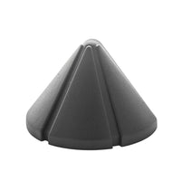 Front view of Kichler 15065AZT mini deck light in textured architectural bronze showing compact 3.75-inch housing and finish details.