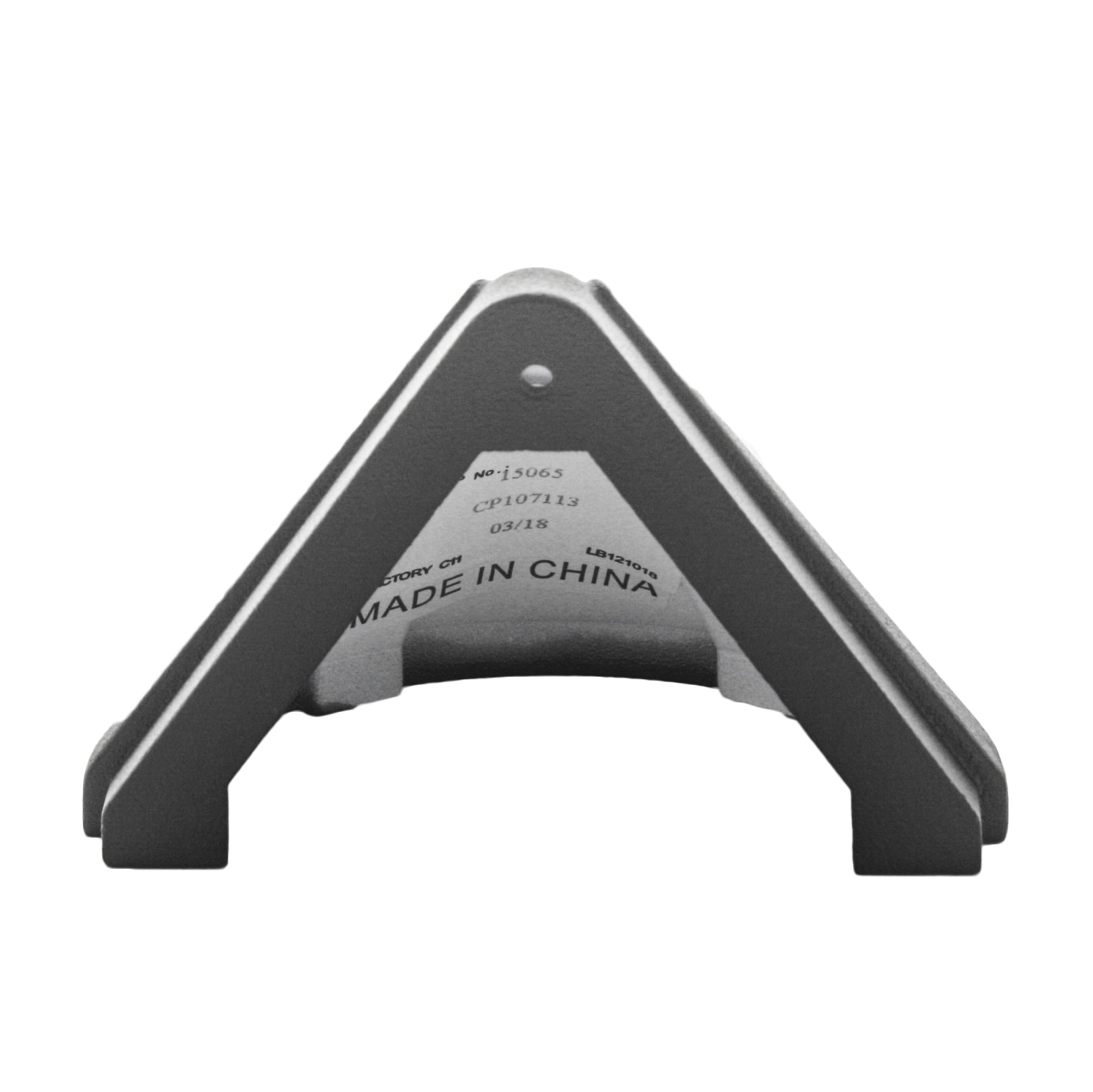 Angled view of Kichler 15065AZT deck light highlighting wedge T5 socket opening and textured architectural bronze aluminum construction.