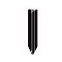 Black extruded PVC 23-inch bollard mounting stake, model 15578BK; corrosion-resistant with soil-mount fitting for bollard kits.