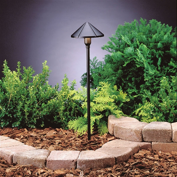 Kichler 15826BKT27R 2700K Center-Mount LED Path Light