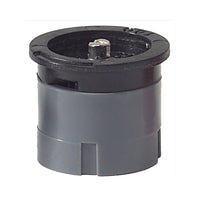 End-strip and specialty Weathermatic MAX MPR nozzle example showing elongated coverage area for edge-of-lawn applications and strip watering.