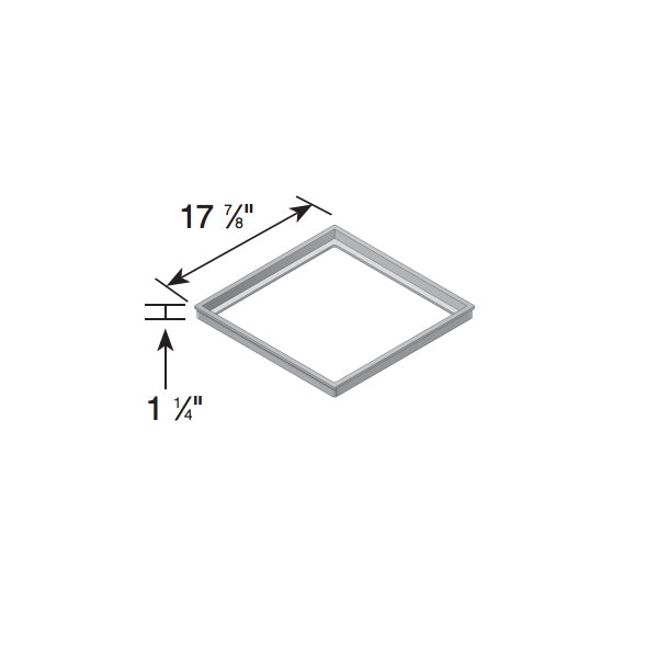 NDS 1840 18 x 18 in. Catch Basin Adapter Frame, Black