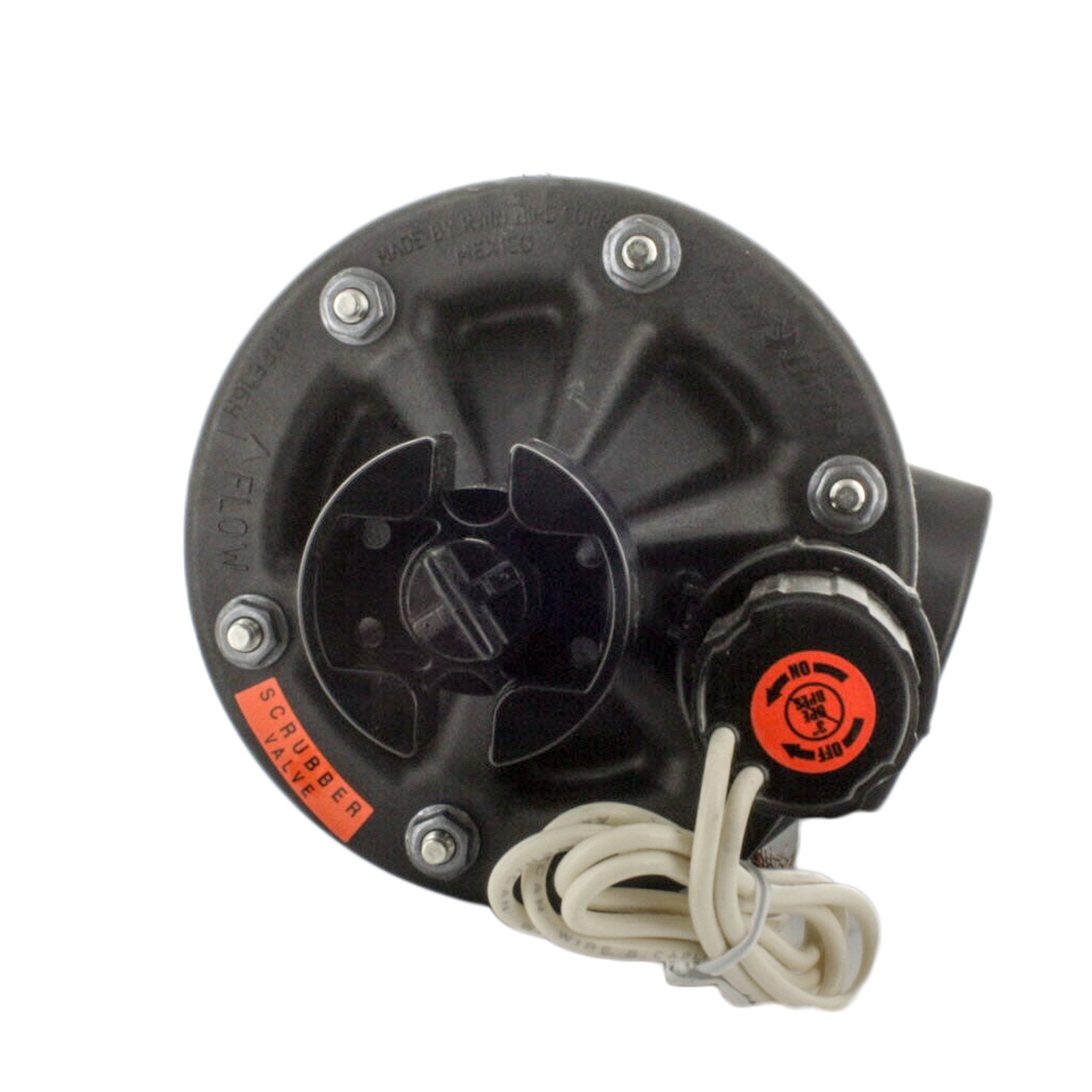 Side profile of Rain Bird 200PESB 2-inch PESB valve illustrating inlet/outlet ports and compact industrial valve dimensions.