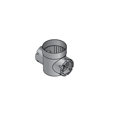 Top and side view of NDS Spee-D 6" catch basin (201) illustrating locking flex tabs on outlets and open grate interface.