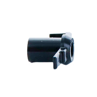 Top and side detail of Rain Bird MaxiBird Nozzle #7 (206592-07) with emphasis on spray outlet geometry and compact nozzle body in black.