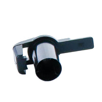 Close-up of Rain Bird MaxiBird Nozzle #7 (SKU 206592-07) showing inlet threads, nozzle outlet, and black finish for identification and fitment.