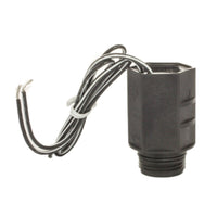 Close-up of the Rain Bird 208588-01 solenoid coil and o-ring showing the connection points and casing details for part verification.