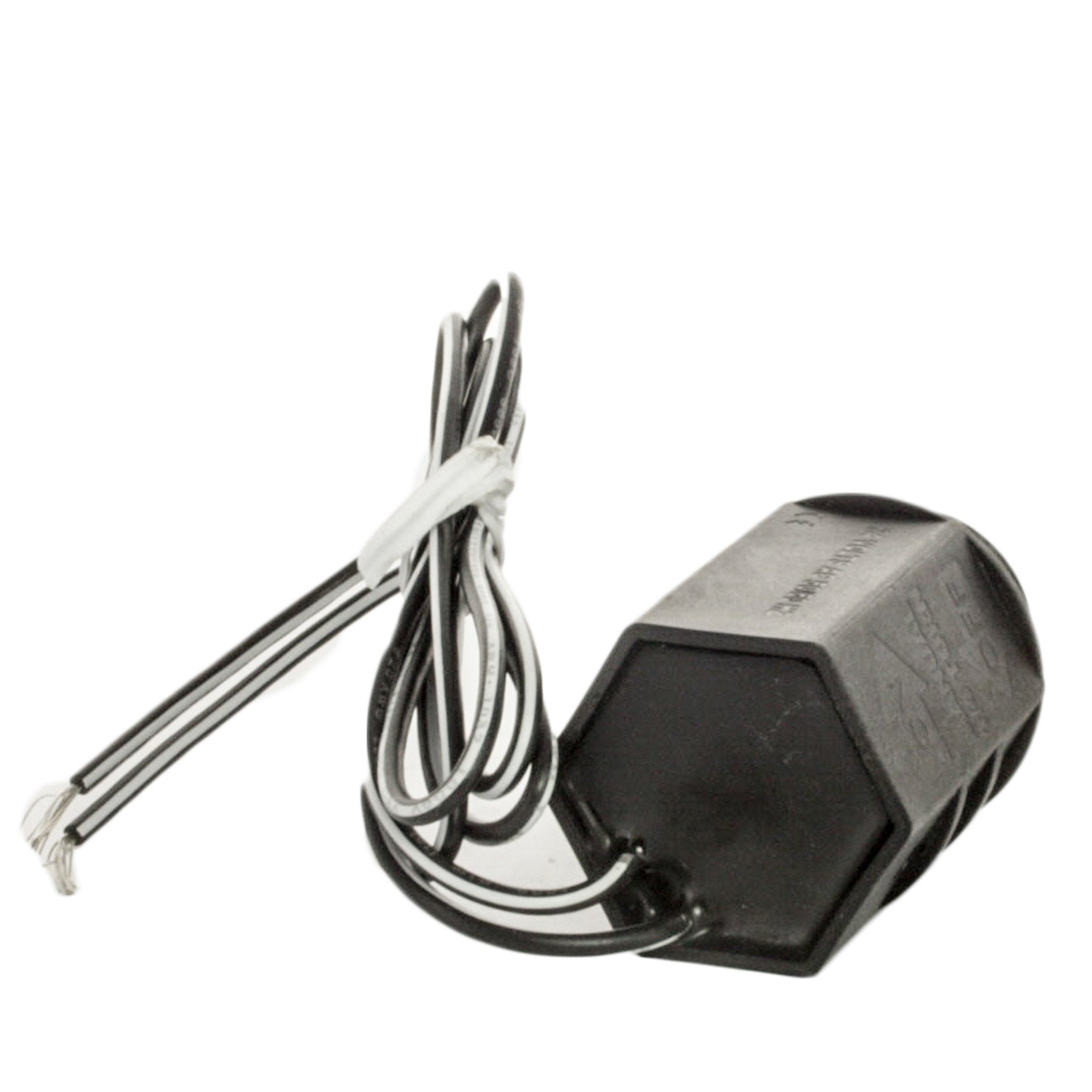 Packaging and components of Rain Bird 208588-01 replacement solenoid kit arranged to show included solenoid, o-ring, and inline filter for field repairs.