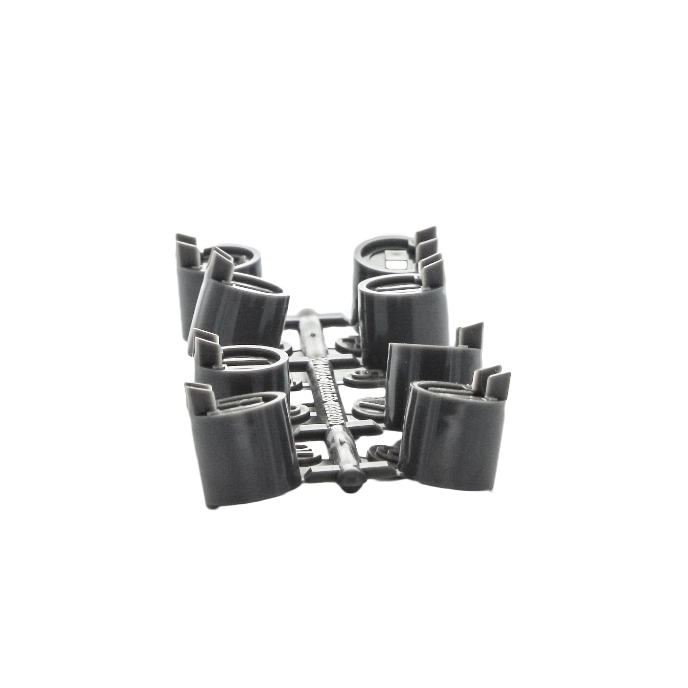 Detailed top and side view of a single Hunter grey low-angle nozzle from part 233200, highlighting the nozzle tip and spray pattern face.