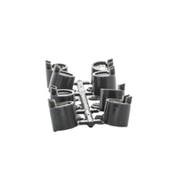 Detailed top and side view of a single Hunter grey low-angle nozzle from part 233200, highlighting the nozzle tip and spray pattern face.