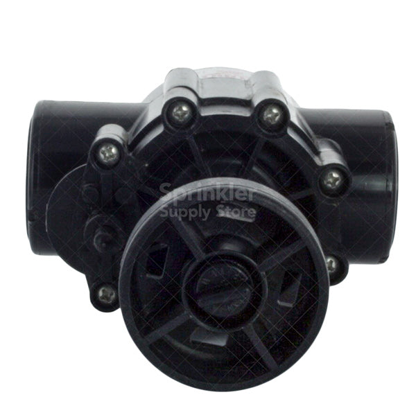 Detailed view of Toro 250-01-04 valve internals area with emphasis on robust construction and serviceable bonnet, 1" FxF connections