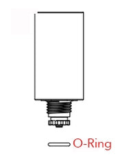 Close-up product photo of Hunter 262600 O-ring for solenoid plunger assembly; circular black replacement seal shown on white background, front view.