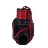 Toro 264-06-03 irrigation valve side view highlighting the 3/4-inch MIPT inlet, external manual bleed port, and robust glass-filled Zytel bonnet.