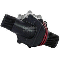 Detailed close-up of Toro 264-06-04 valve components: single-piece rubber diaphragm area, stainless-steel metering pin, and manual bleed screw.