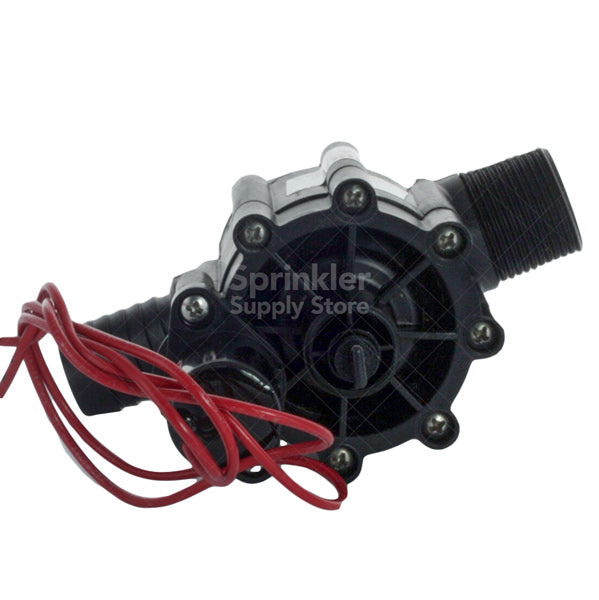 Underside view of Toro 264-16-04 1-inch valve showing the insert/barbed outlet and internal flow path components.