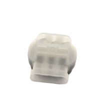 3M 316IR Scotchlok connector shown with example wires inserted, demonstrating self-stripping installation and compact pigtail configuration.