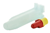 Close-up of 3M DBR/Y-6 splice components showing gel-filled interior and twist-on connector designed for direct-bury electrical splices.
