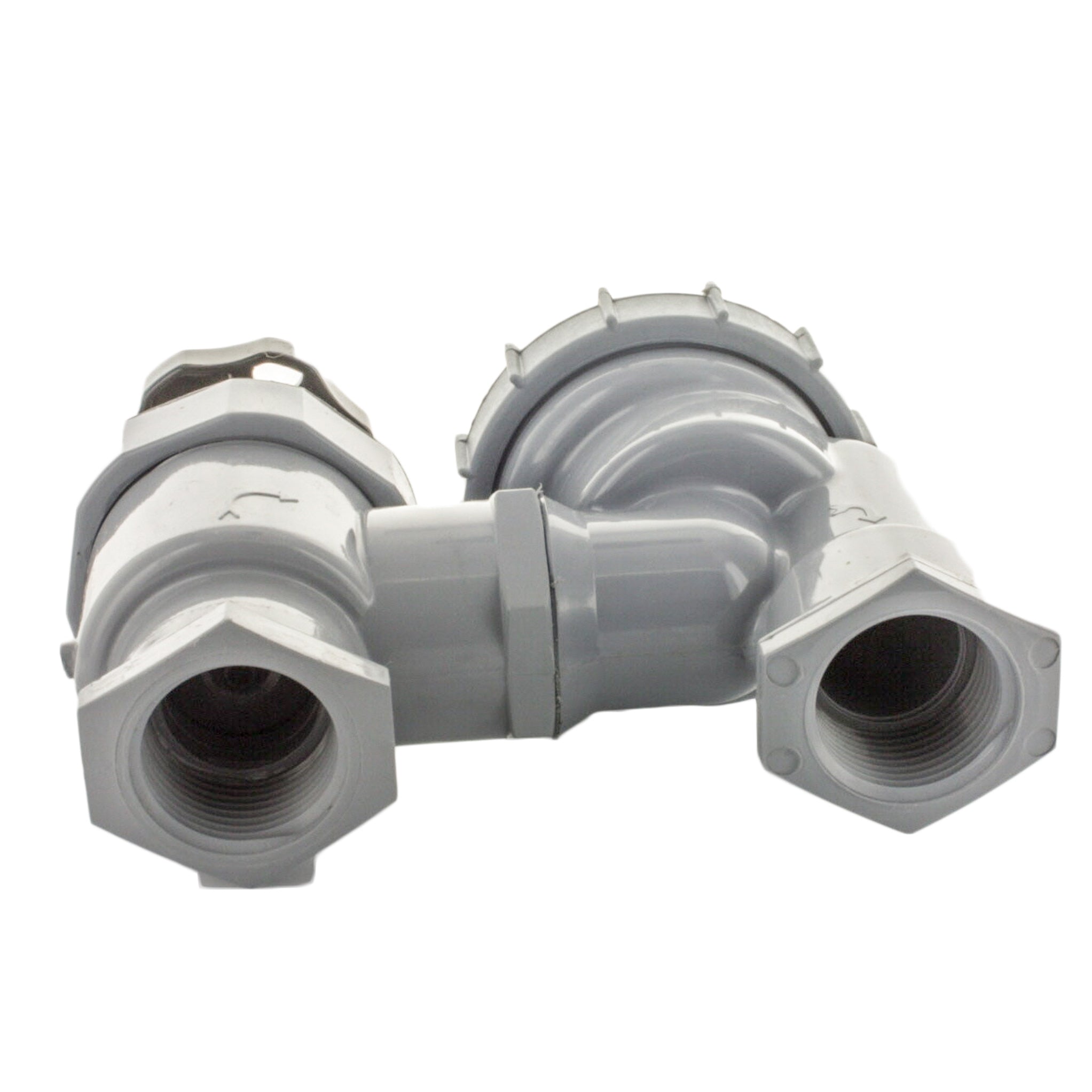 Close-up of the Irritrol 2709PR valve bonnet, tamper-resistant flow-control mechanism, and connection threads for 1-inch piping.