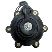 Side perspective of Irritrol 300-1 valve adapter highlighting the removable metering system and ergonomic flow control knob.