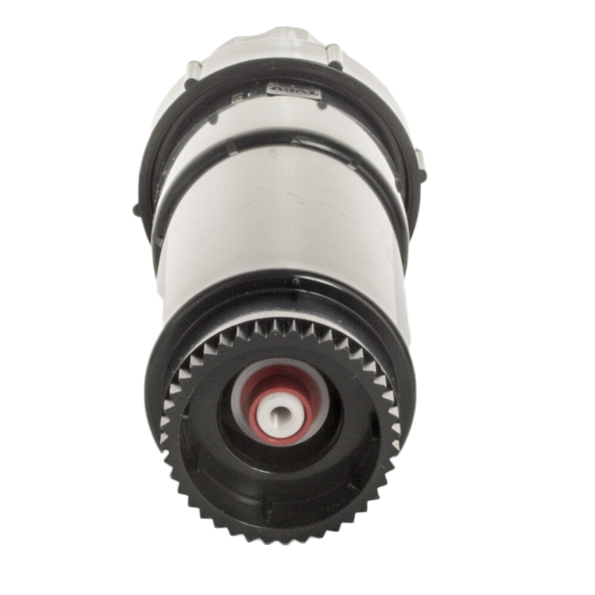 Toro 300-10-00 shrub rotor installed at-grade in landscape, 3-inch pop-up retracted with durable polymer body and stainless components.