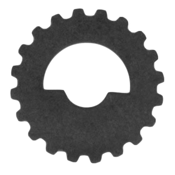 Alternate angle of Toro 309-00 202° arc rotor disc highlighting the spray port layout and mounting rim for rotor nozzle seating, displayed on white background.