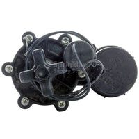 Rear view of Irritrol 311A-1 1-inch valve showing inlet/outlet ports and compact dimensions of 8 1/2" x 3 5/8" x 6" for system layout.