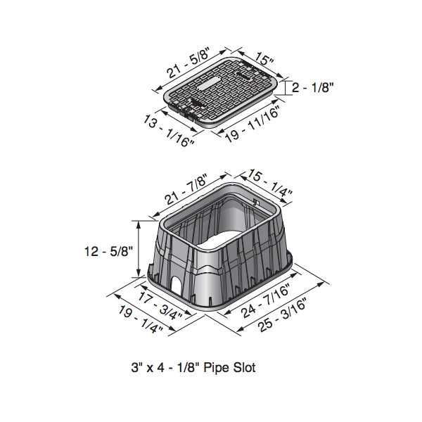 NDS 318BC Pro-Spec 13x20 Valve Box | Sprinkler Supply Store