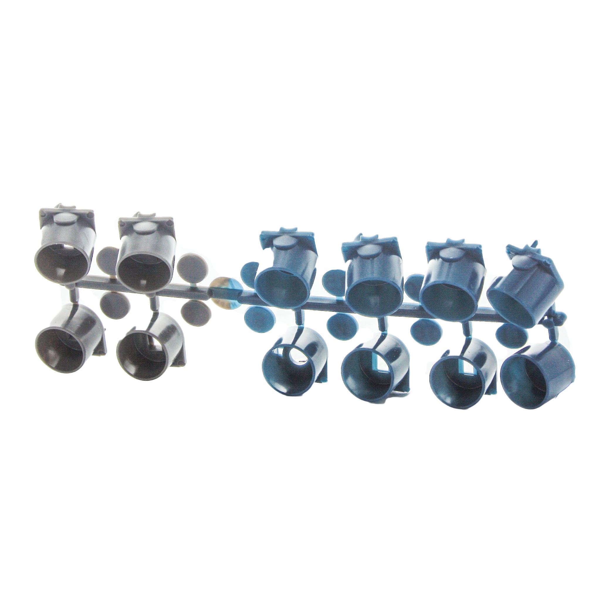 Hunter I-20 replacement nozzles (356605SP) photographed with packaging and performance chart references visible in the background.