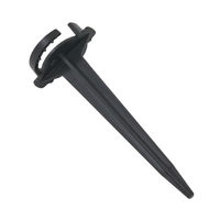 Black 5-inch American Lighting premium universal lawn stake with speed ratchet head for seating C7 and C9 sockets in outdoor displays.
