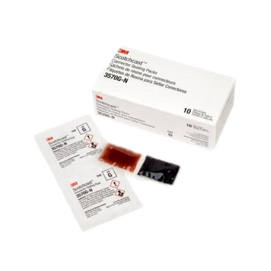 3M Scotchcast 3570G‑N connector sealing pack pouch showing closed mixing pouch and resin kit components on white background (product view)
