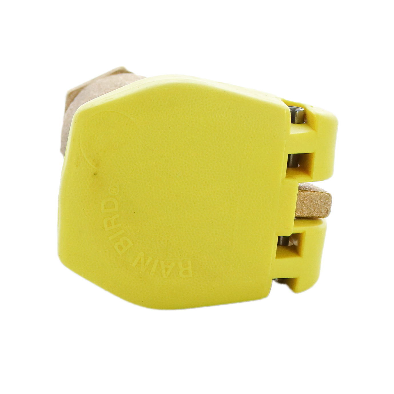 Top view of 3RC 3/4" quick-coupling valve showing rubber cover profile and valve opening detail against white background.