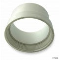 White 4-inch PVC S&D female cleanout adapter (413P) showing spigot to FPT threaded connection.