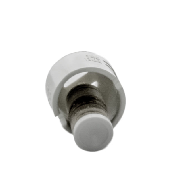Side view of Hunter 440200 Mini‑Clik cap and spindle assembly highlighting the cap profile and spindle engagement features for installation.