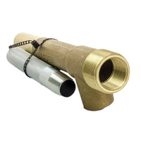 Detailed close-up of the 3/4-inch female socket and 1-inch male threads on the Rain Bird 44K valve key.
