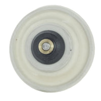 Front view of Weathermatic 49-10DSA diaphragm assembly showing black molded diaphragm and mounting surface, OEM replacement part.