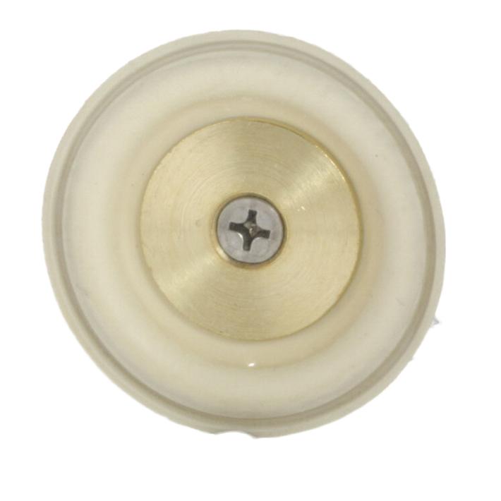 Side-angle of Weathermatic 49-10DSA diaphragm assembly highlighting molded diaphragm profile and attachment points for valve cover.