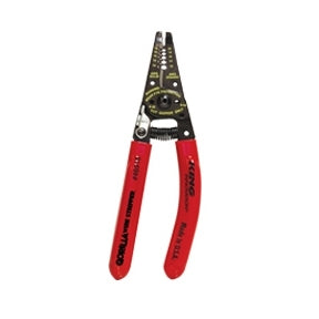 King 46515 Gorilla wire stripper/cutter with ergonomic non-slip handles, plier nose, scissor-type cutter tip, approximately 6 inches long.