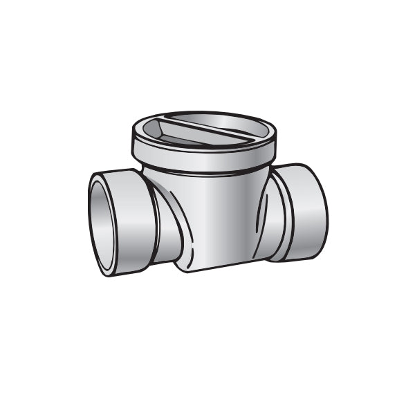 NDS 475 4 in. ABS Backwater Valve with Quick Flapper Seal