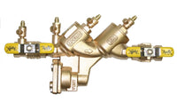 Conbraco Apollo RP4A 1" reduced pressure backflow preventer, bronze body, stainless-steel ball valves, SAE test cocks.