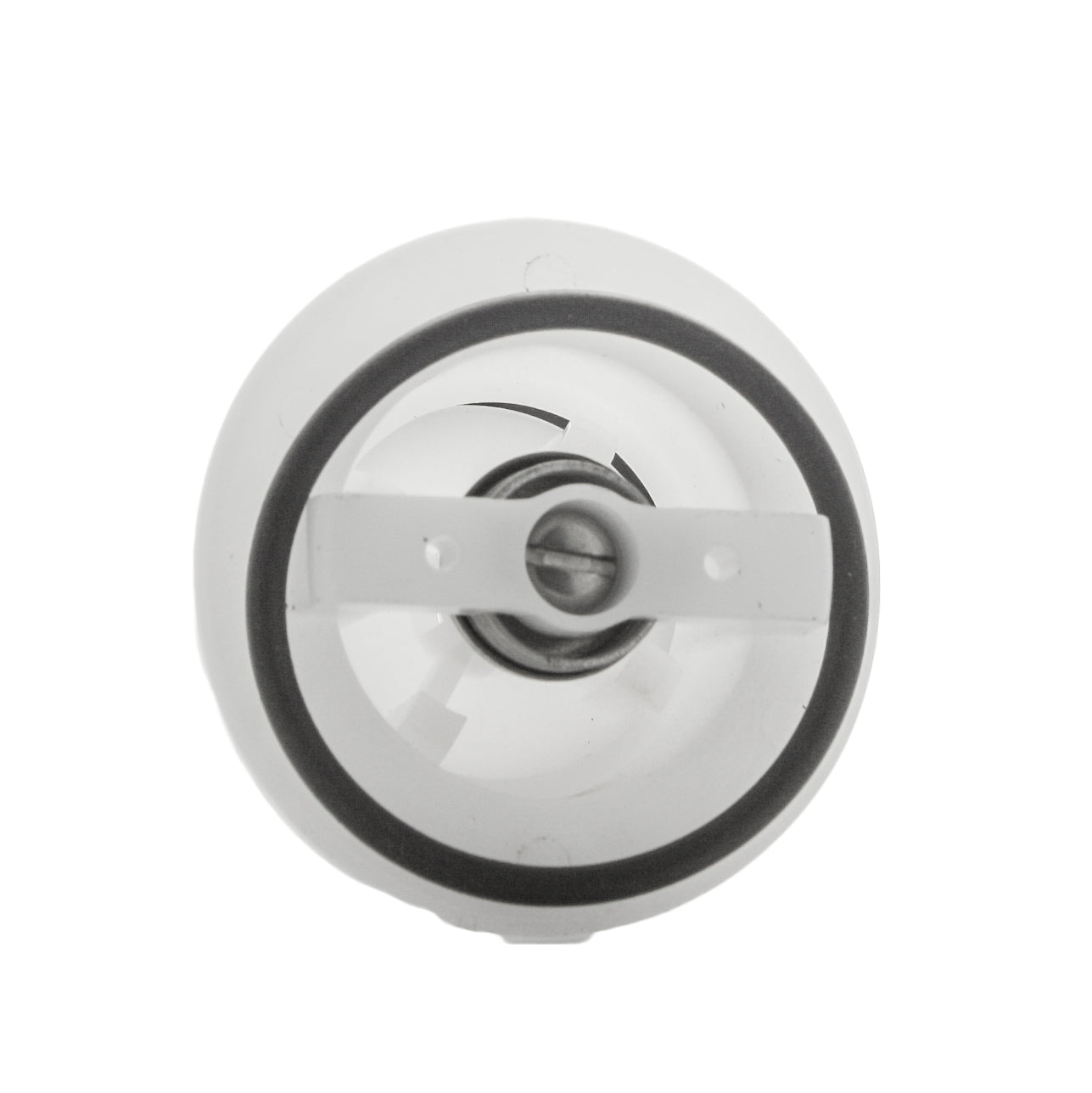 Conbraco 4V-500-03 repair kit components on white background, showing cap, float, O-rings, screws and small hardware for inspection.