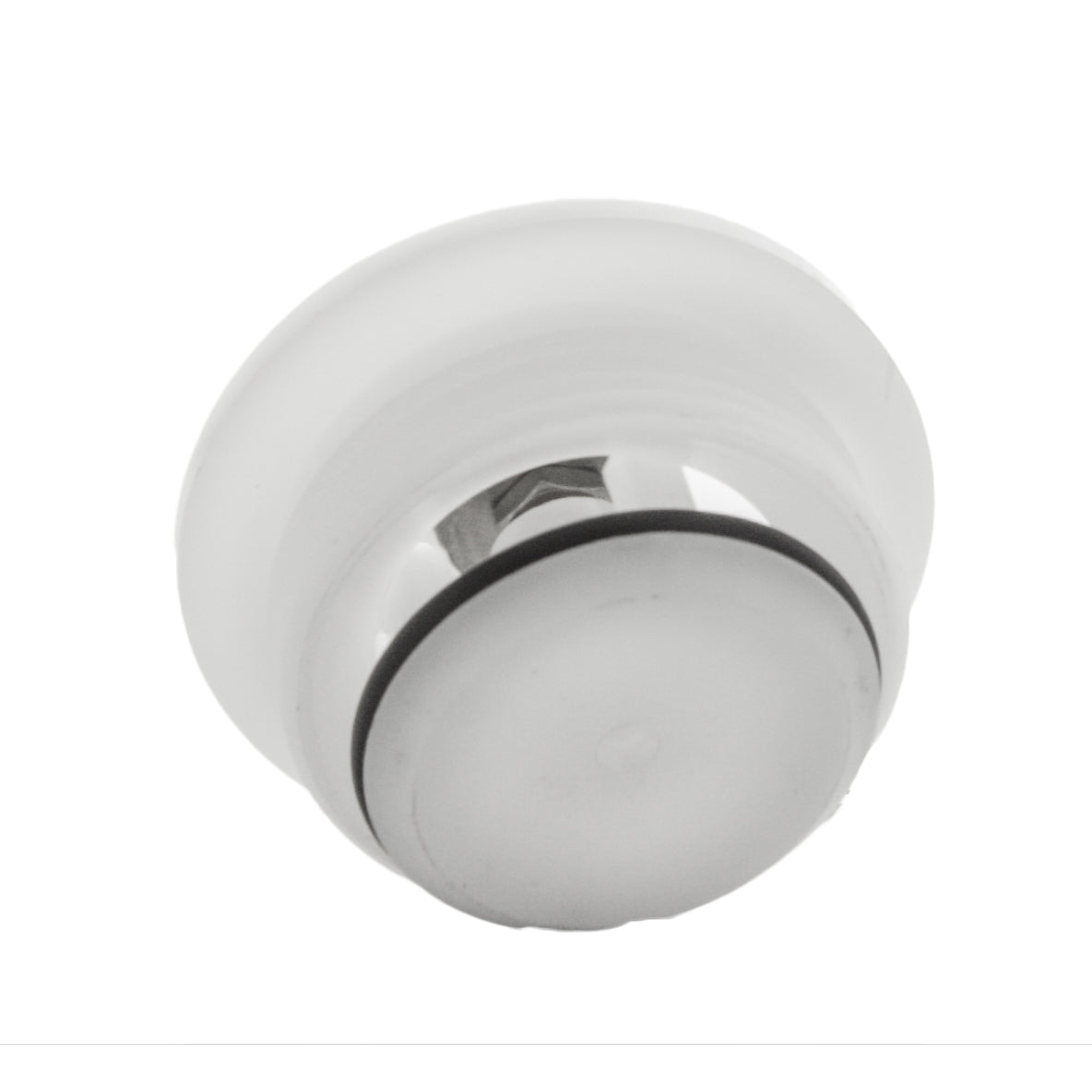 Top-down view of Conbraco 4V-500-03 cap and screw assembly with freeze plug and small hardware arranged for clarity.