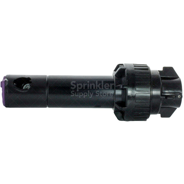 Top-down view of Rain Bird 5000S Plus PC SAM non-potable rotor showing part-circle arc adjustment and nozzle placement.