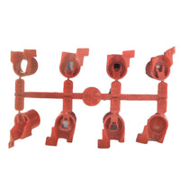 Hunter PGJ nozzle rack installed in rotor body showing orientation, numbered nozzles, and compact red rack layout.