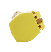Angled close-up of Rain Bird 5RC quick-coupling valve highlighting the 1-inch rubber cover, brass body finish, and valve inlet threads for 1" NPT fittings.